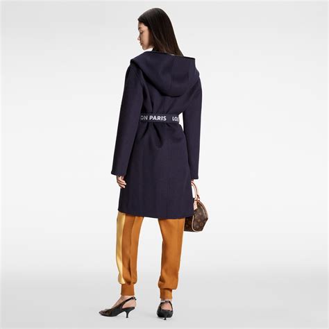 Signature Double Face Hooded Wrap Coat 